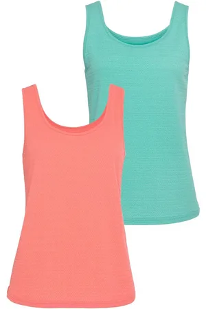 vivance collection Strandtop Van kreukvrije crêpe-kwaliteit gemaakt van strijkvrije crêpe stof (2-delig, Set van 2)