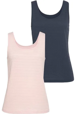 vivance collection Strandtop Van kreukvrije crêpe-kwaliteit gemaakt van strijkvrije crêpe stof (2-delig, Set van 2)