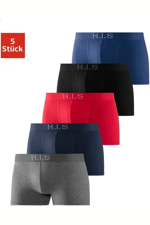 H.I.S Boxershort voor heren Logoweefband met 3D-effect (set, 5 stuks)