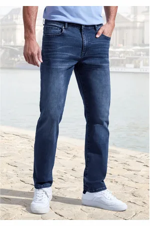 john devin 5-pocket jeans Straight-fit Jeans in elastische denimkwaliteit