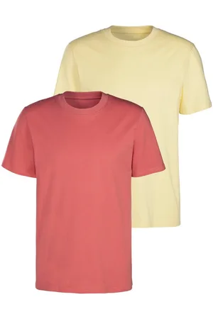KangaROOS T-shirt Vrijetijdsshirt met korte mouwen, ronde hals van 100% katoen (Set van 2)
