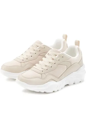 Lascana Sneakers Lage schoen, sportschoen, lichte chunky zool, zachte binnenzool VEGAN