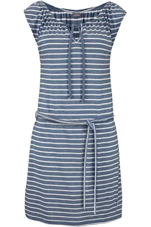 Venice Beach Jerseyjurk en gestreepte print, sportieve zomerjurk, strandjurk (Met een bindceintuur)
