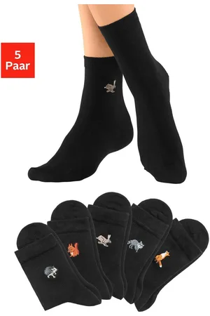H.I.S Sokken met luxueus borduursel (set, 5 paar)