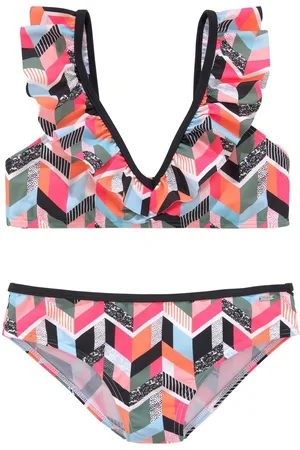 Buffalo Bustierbikini met geometrische print