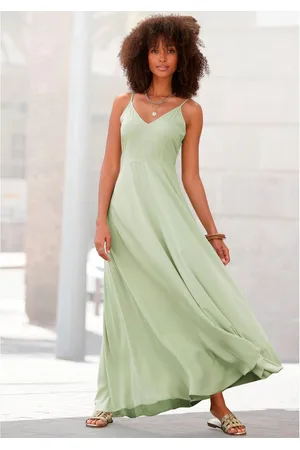 Lascana Maxi-jurk van geweven viscose, cut-outs op de rug, zomerjurk