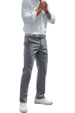 john devin Chino Regular-fit, lange Oxford broek
