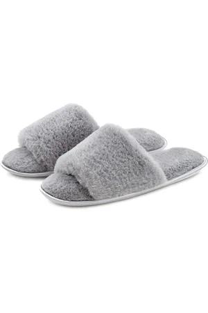 vivance collection Slippers Pantoffel, slipper, pantoffel, met knuffelig, warm faux-bont vegan