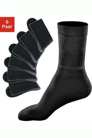 Go In Tennissokken met geribde schacht (set, 6 paar)