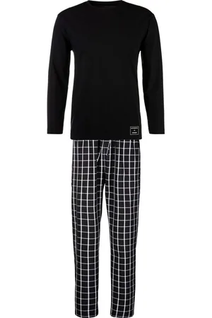 AUTHENTIC LE JOGGER Pyjama Pyjama met geruite geweven broek (2-delig, 1 stuk)
