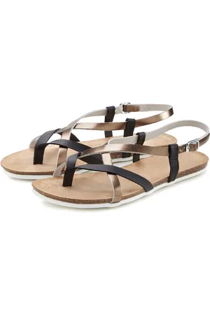 vivance collection Teenslippers Sandaal, sandalette, zomerschoen van hoogwaardig leer