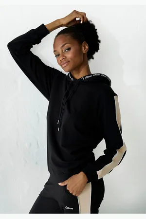 QS by s.Oliver Hoodie met contrasterende accenten, loungewear (1-delig)