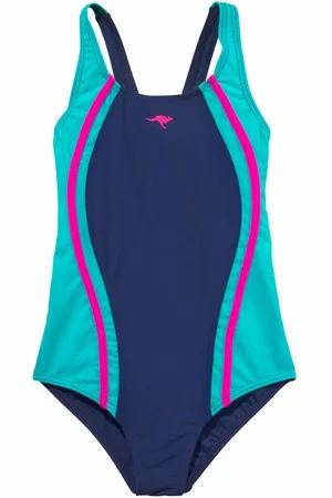 KangaROOS Badpak sportieve stijl, met contraststiksels, merk-logoprint