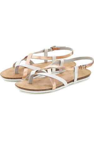 vivance collection Teenslippers Sandaal, sandalette, zomerschoen van hoogwaardig leer