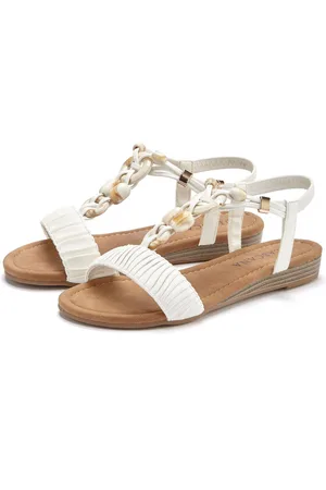 Lascana Sandalen Zomerschoen Sandalette, zomerschoen met elastische banden, sieraantjes
