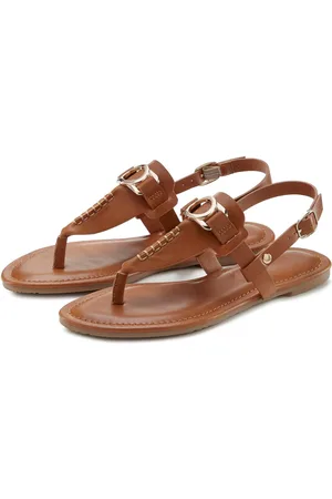 vivance collection Teenslippers Sandaal, pantoletten met sieraandeel VEGAN