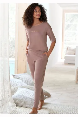 VIVANCE DREAMS Pyjama met mooie foildruk (2-delig)