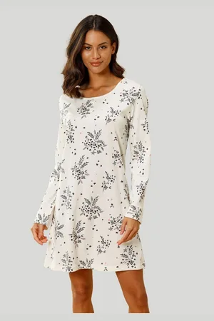 VIVANCE DREAMS Nachthemd met hortensia-motief