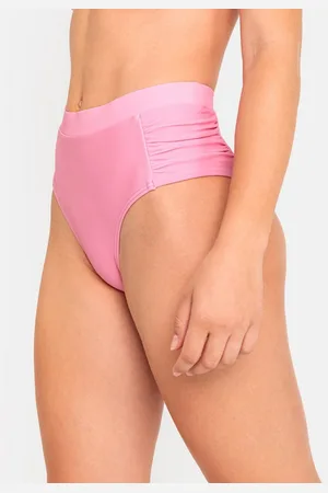 Lascana Highwaist-bikinibroekje GINA met modieuze aanrimpelingen