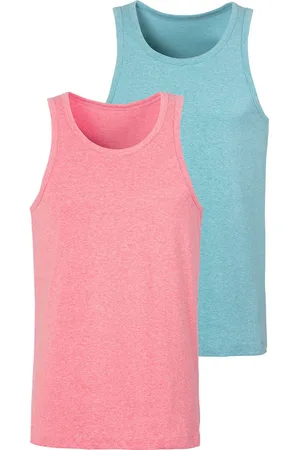 john devin Tanktop in mooie mêlee-look (set, 2-delig, 2)