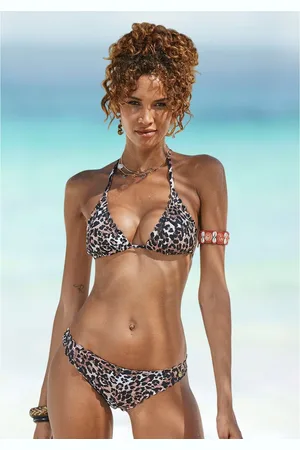 Lascana Triangel-bikinitop Lexa met schulprandjes