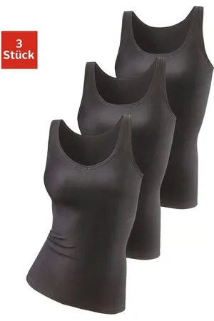 Petite Fleur Hemd van pure katoen, tanktop, onderhemd (Set van 3)