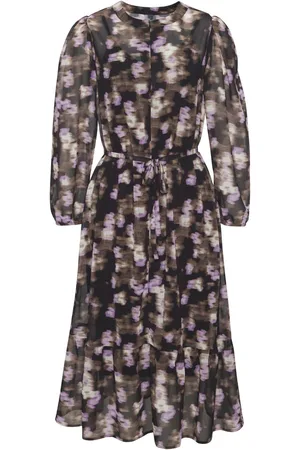 Lascana Midi-jurk met onderjurk, chiffonjurk, herfstachtig, feestelijk
