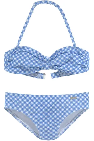 Buffalo Bandeaubikini Karo Kids met unikleurige details