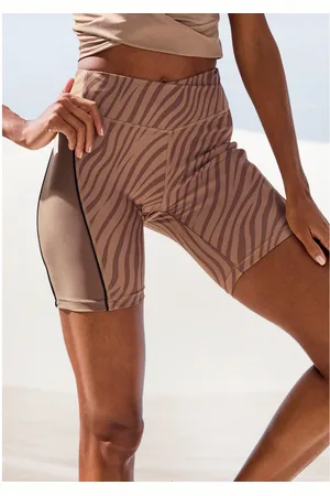 Lascana Short -Sportshorts, Korte broek Sportshorts met subtiele zebraprint