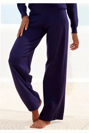 Lascana Tricotbroek -Loungebroek met wijd been, loungewear