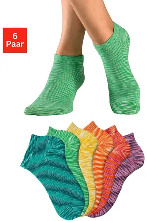 H.I.S Sneakersokken met gekleurd garen (set, 6 paar)