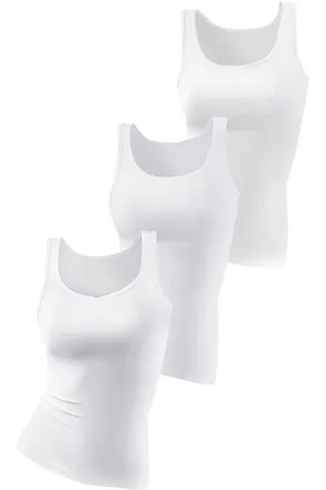 Petite Fleur Hemd van pure katoen, tanktop, onderhemd (Set van 3)