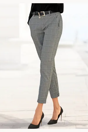 Lascana Comfortbroek met elastische tailleband achter, stofbroek met zakken, business-look