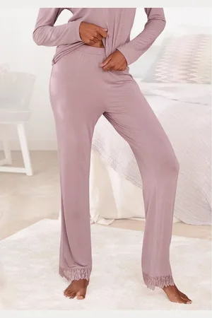 Lascana Pyjamabroek met kanten details