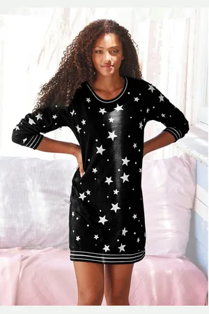 VIVANCE DREAMS Nachthemd met trendy sterrenprint