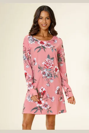 VIVANCE DREAMS Nachthemd met grote bloemenprint