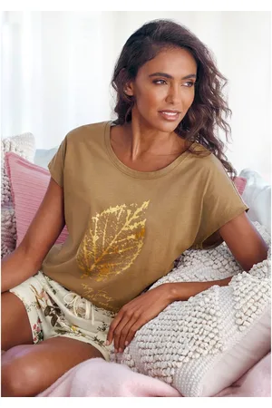 Lascana Pyjama top met folieprint