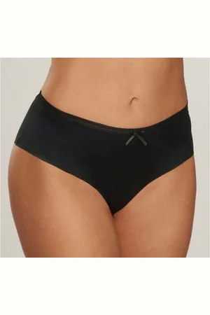 QS by s.Oliver Slip Romane met grafische kant in transparante look