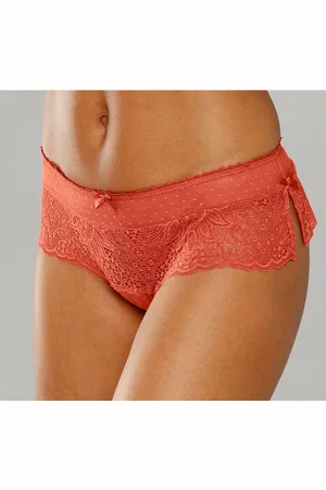 vivance collection Stringpants van opvallende kant met splitjes opzij