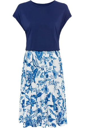 Lascana Zomerjurk met bedrukte rok, t-shirt jurk, strandjurk