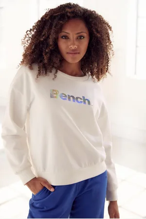 Bench Sweatshirt Loungeshirt met glanzende logoprint, loungewear