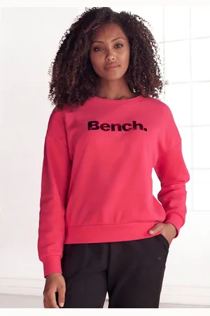 Bench Sweatshirt Loungeshirt met glanzende logoprint, loungewear