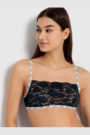 Lascana Bustier met gebloemde kant (1-delig)