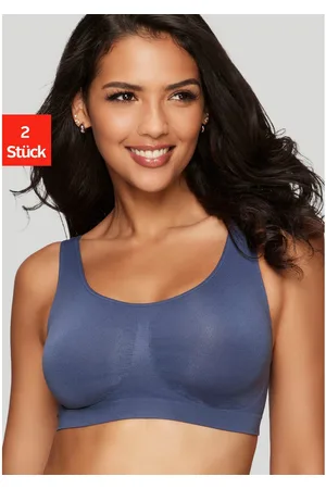 Petite Fleur Bralette-bh SEAMLESS zonder beugels gemaakt van zacht Microtouch-materiaal(Set van 2)