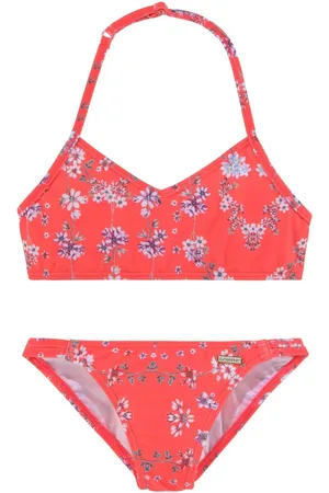 sunseeker Bustierbikini Ditsy Kids met zomerse print