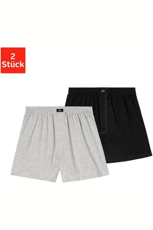 H.I.S Wijde boxershort van zacht single-jerseymateriaal (set, 2 stuks)