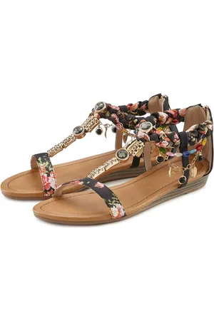Lascana Sandalen Sandalette, zomerschoen in festival-look VEGAN