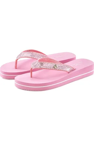 Venice Beach Badslippers Sandaal, pantoletten, badschoenen ultralicht met glitterband VEGAN