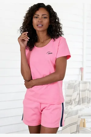 vivance collection Shirt met korte mouwen -T-Shirt T-shirt met borduursel, loungewear