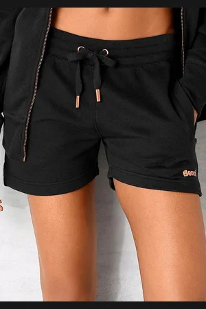 Bench Relaxshorts Sweatbroek met korte zijopeningen en zijzakken, loungewear